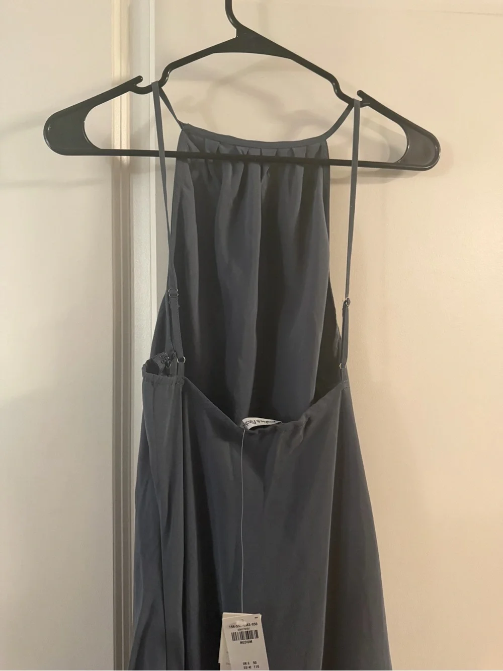 NWT Abercrombie & Fitch Charcoal Gray Maxi Dress Size Medium